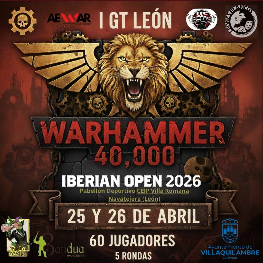 Cartel de I Torneo Warhammer 40K GT León