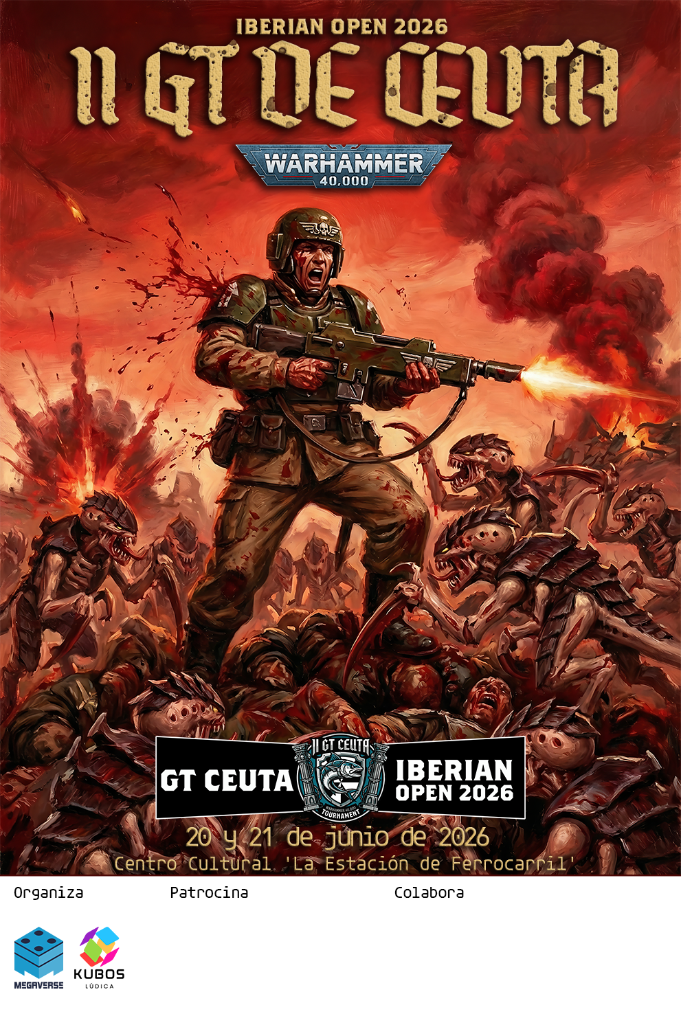 Cartel de II Torneo Warhammer 40K GT Ceuta