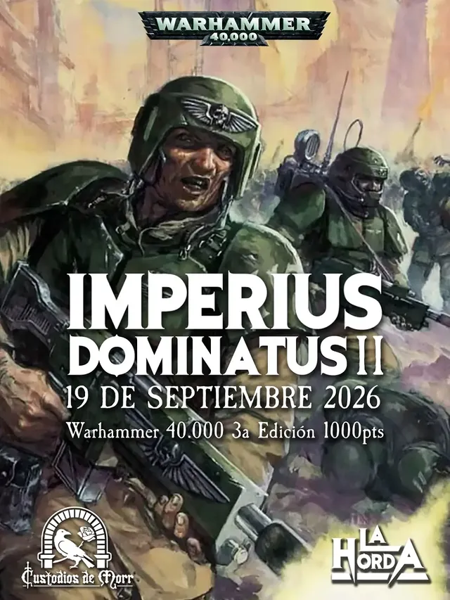 Cartel de II Torneo Warhammer 40K Imperius Dominatus