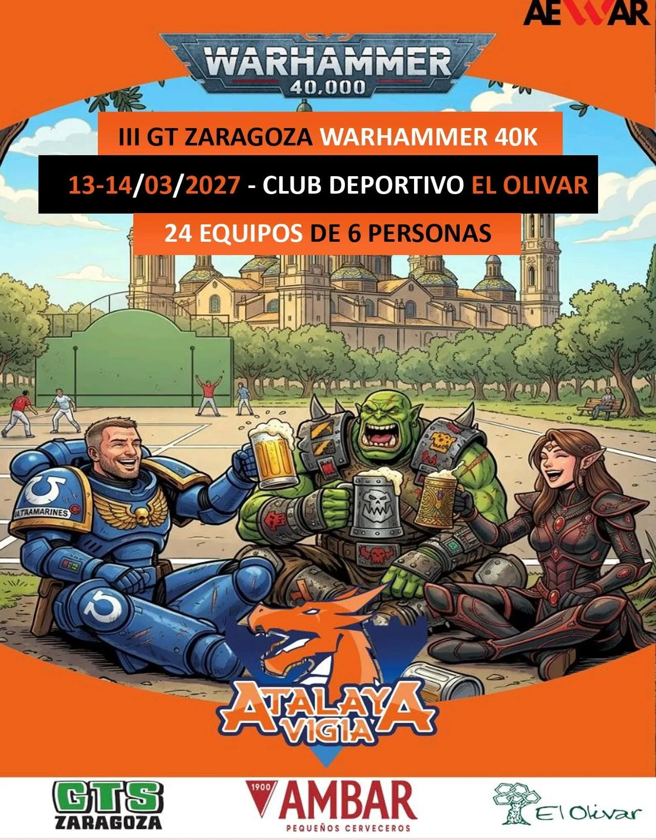 Cartel de III GT Zaragoza Warhammer 40K