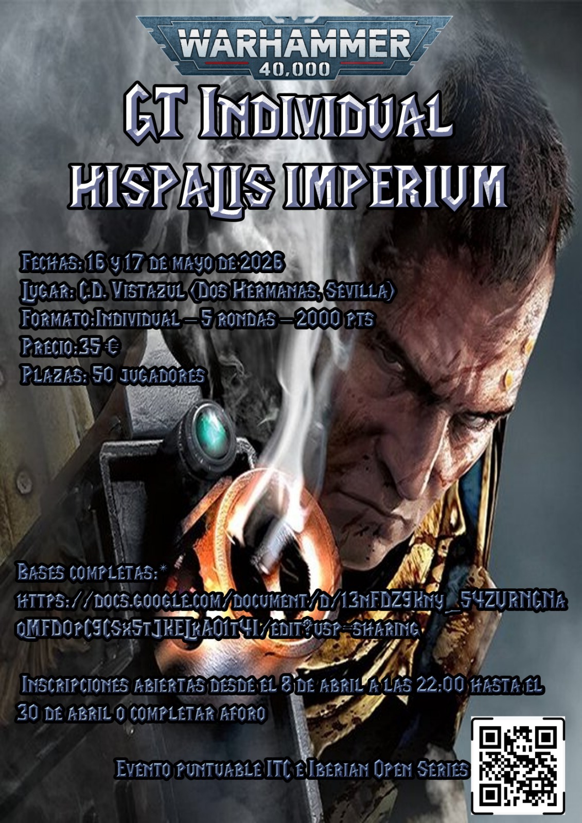 Cartel de III Torneo Warhammer 40K GT Hispalis