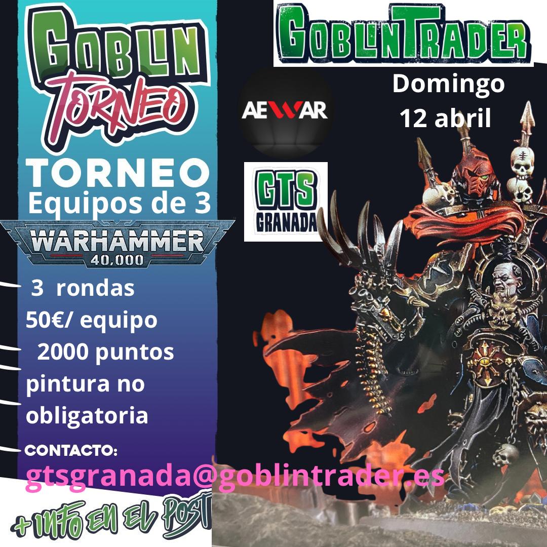 Cartel de III Torneo Warhammer 40K GTS Granada Teams