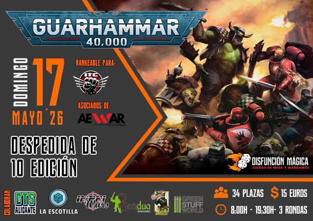 Cartel de III Torneo Warhammer 40K Guarhammar
