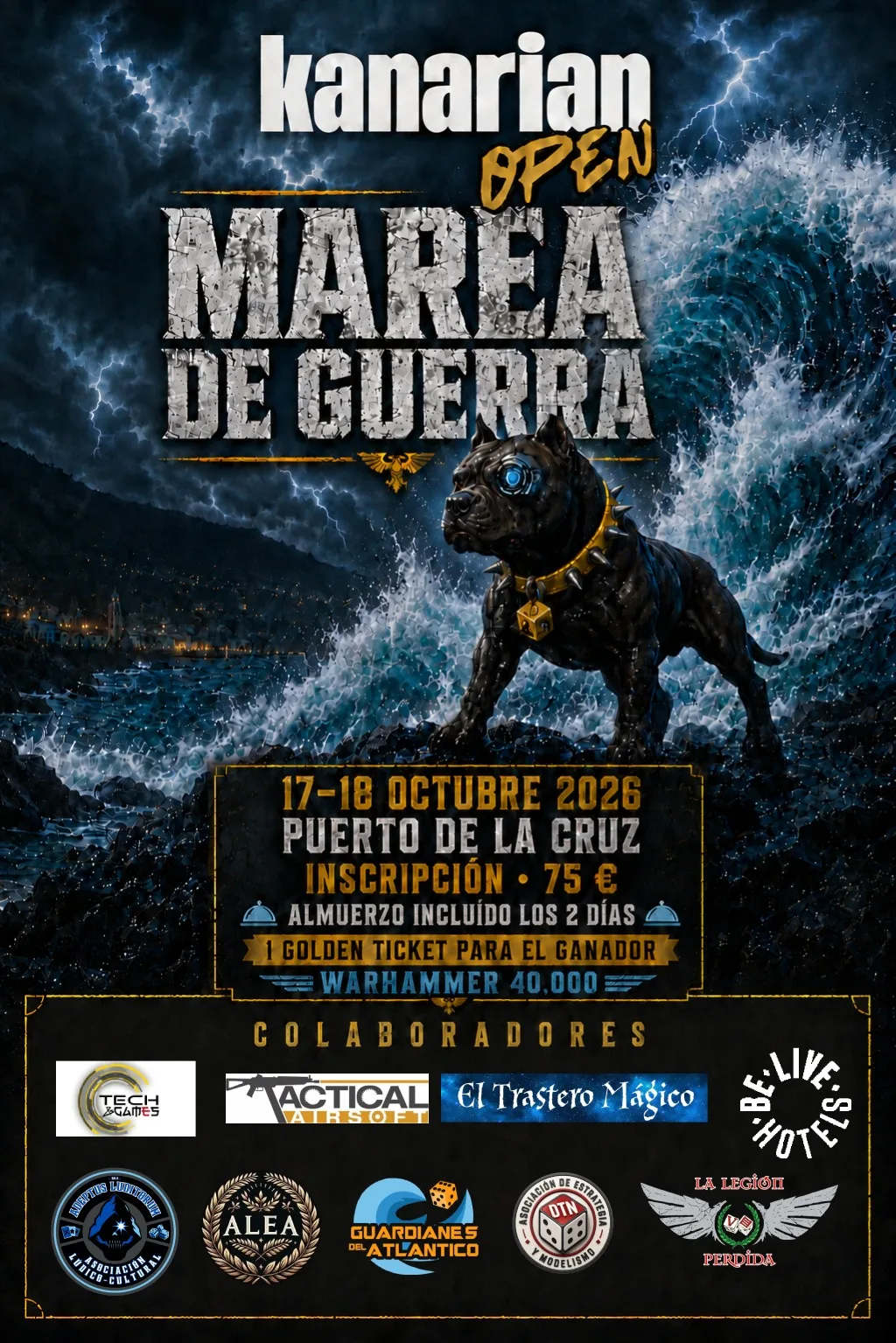 Cartel de Marea de Guerra - Kanarian Open 2026