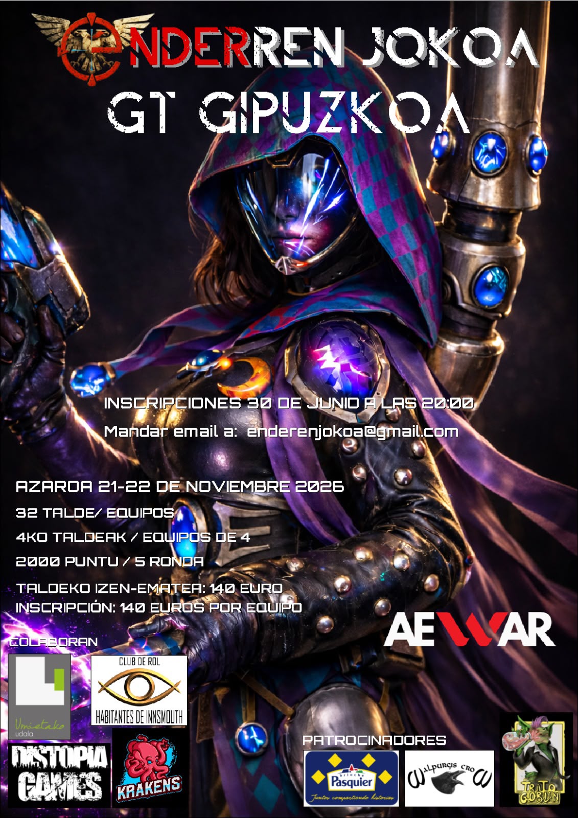 Cartel de Torneo Warhammer 40K GT Gipuzkoa