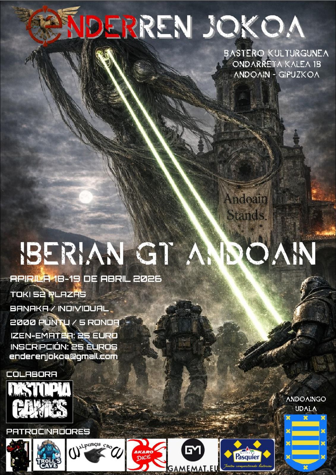 Cartel de Torneo Warhammer 40K GT Iberian Andoain