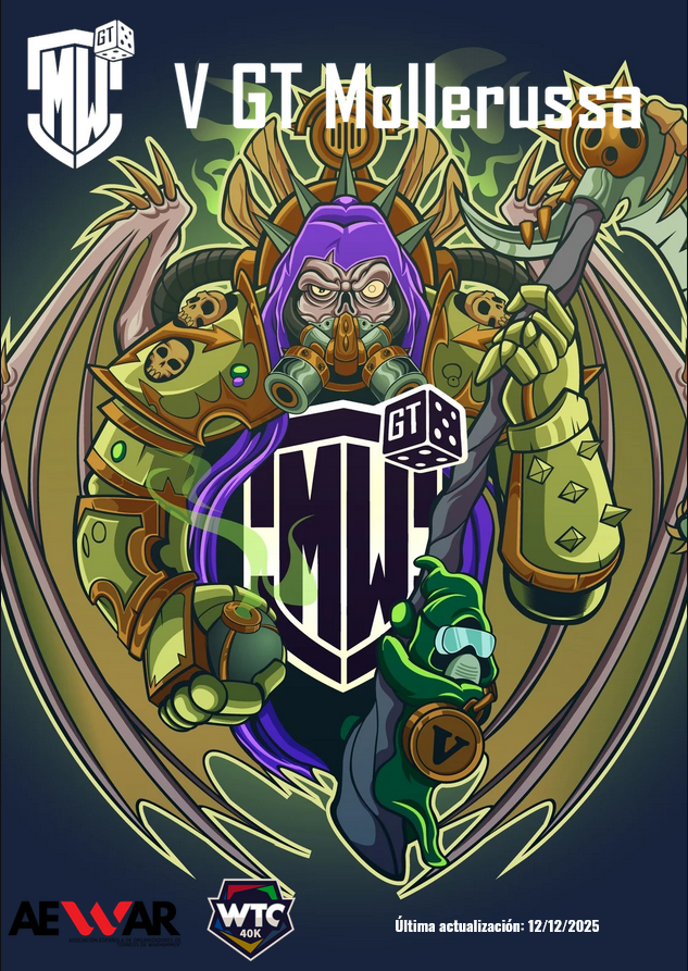 Cartel de Torneo Warhammer 40K GT Iberian Open Mollerussa