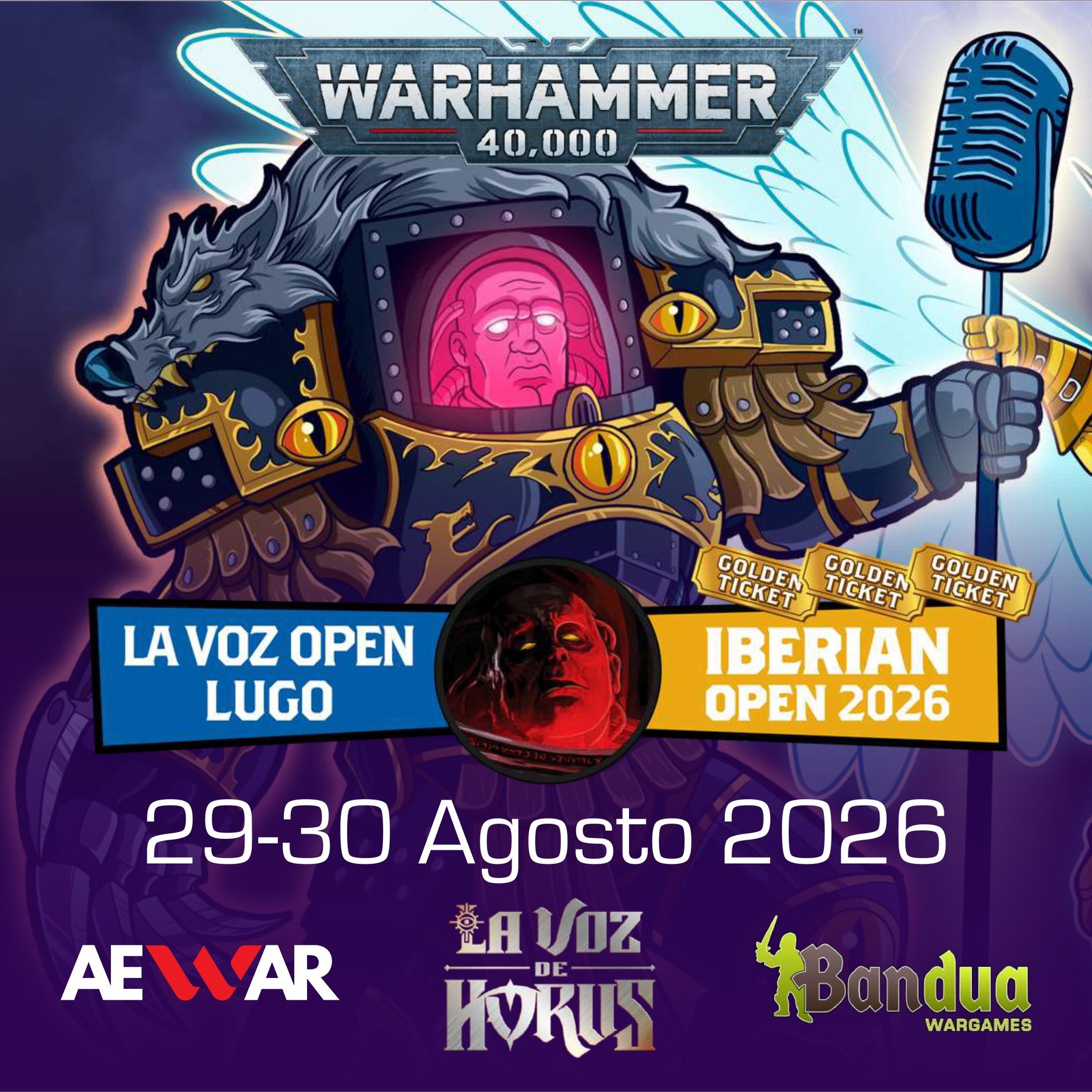 Cartel de Torneo Warhammer 40K La Voz Open Lugo 2026