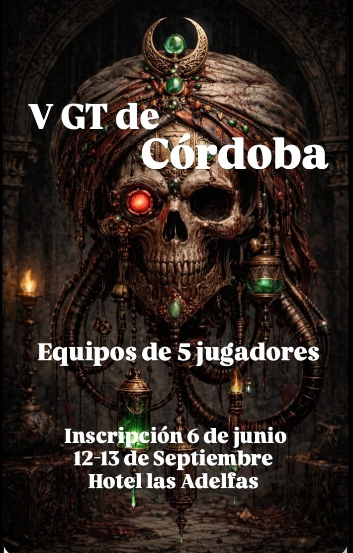 Cartel de V Torneo Warhammer 40K GT Córdoba